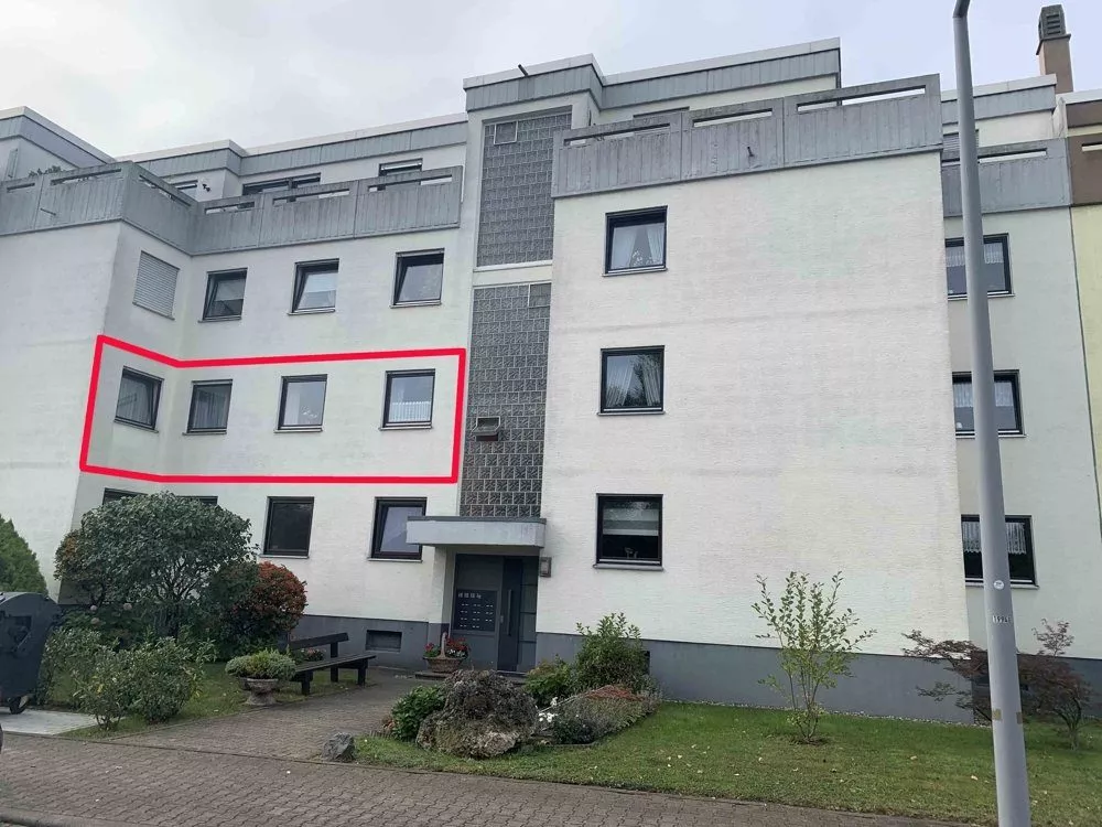 Titel Immobilienangebot - Mannheim / Käfertal - Alle - Familiengerechte 4-Zimmer-Eigentumswohnung mit Balkon, TG-Stellplatz und Keller in gesuchter Lage