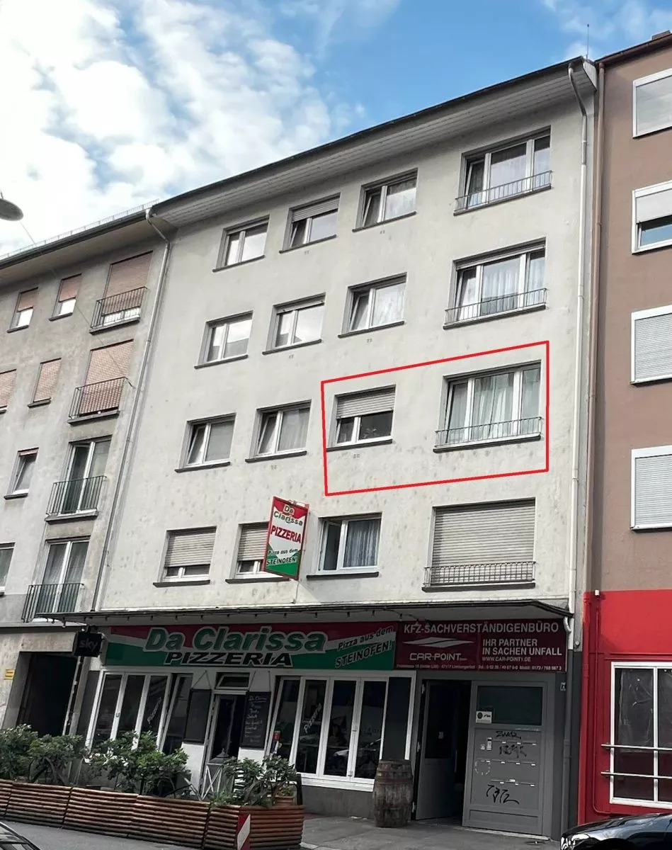 Immobilienangebot - Mannheim - Alle - Praktisch geschnittene 2-ZI-Wohnung mit Balkon in den Quadraten in gutem Zustand - vermietet