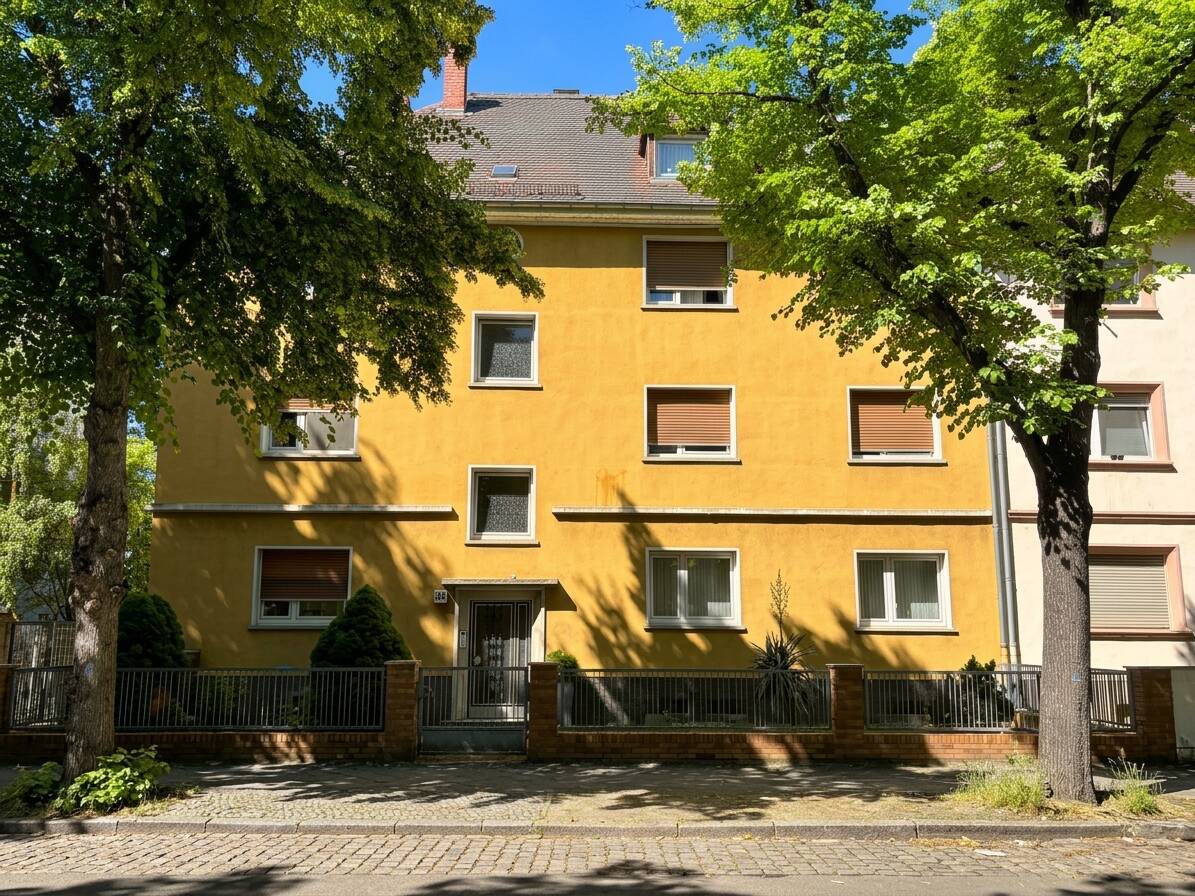 Immobilienangebot - Mannheim / Neckarstadt - Alle - Sehr gepflegtes Mehrfamilienhaus mit 6 WE und Garage auf großem Gartengrundstück in angenehmer Lage